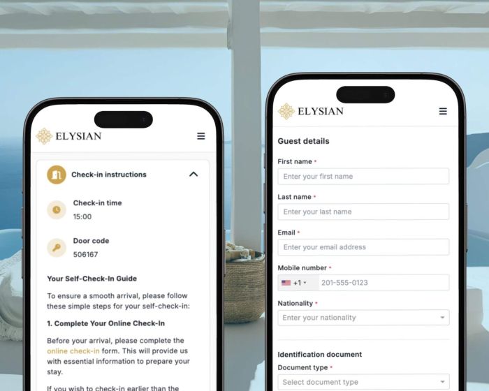 Tourmie Guest App - Property Information & Online Check-in