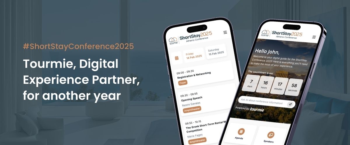 Tourmie, the Digital Experience Partner of Athens ShortStay Conference 2025 | Guest App