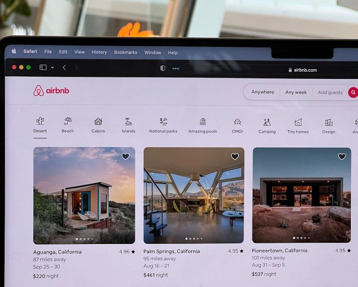 graphical user interface, airbnb platform