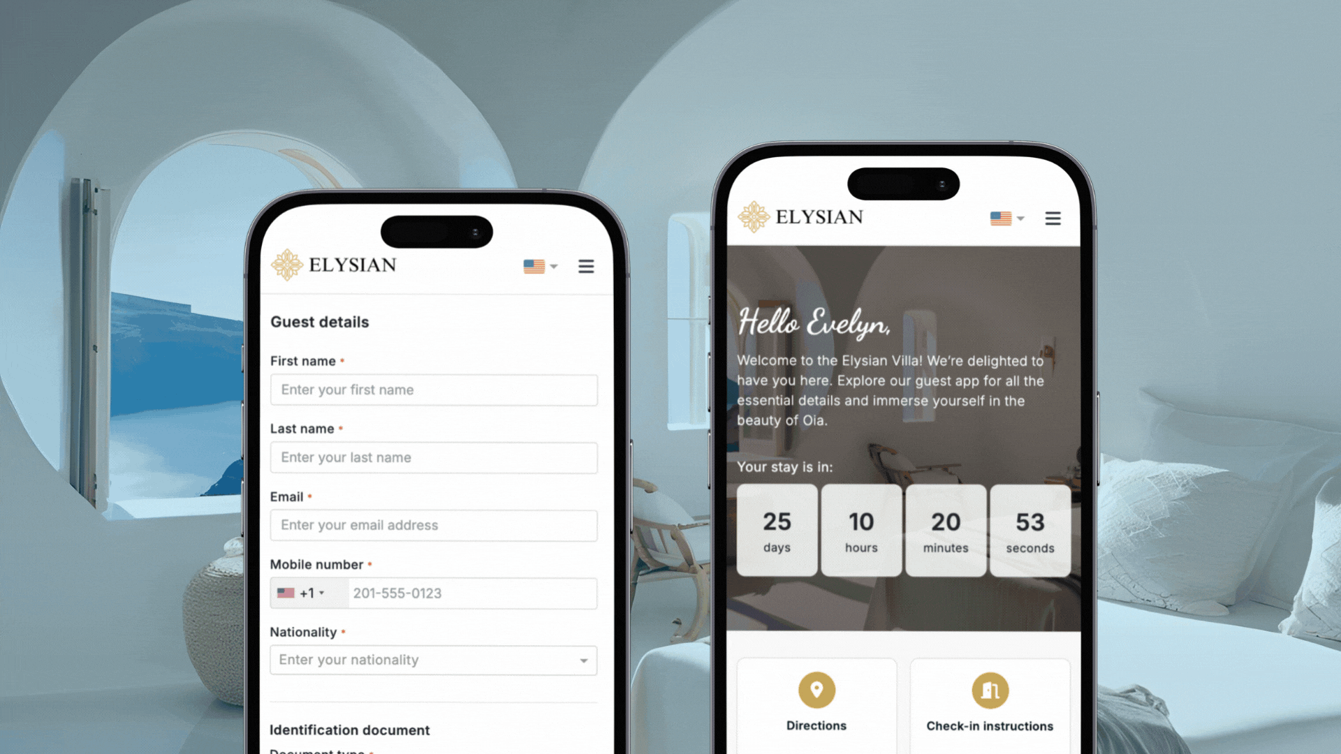 Tourmie Guest App - Property Information, Online Check-in & Extra Services
