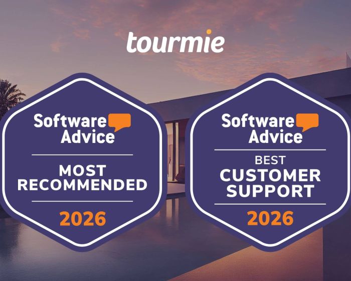 Software Advice Badges 2026 for Tourmie | Most Recommended Vacation Rental & Best Customer Support 2026