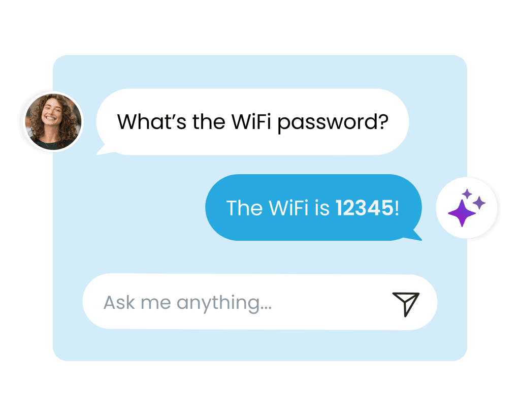 Tourmie AI Guest Assistant | Answers Questions | AI Concierge for Vacation Rentals