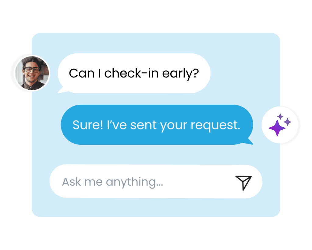 Tourmie AI Guest Assistant | Handles Requests | AI Concierge for Vacation Rentals