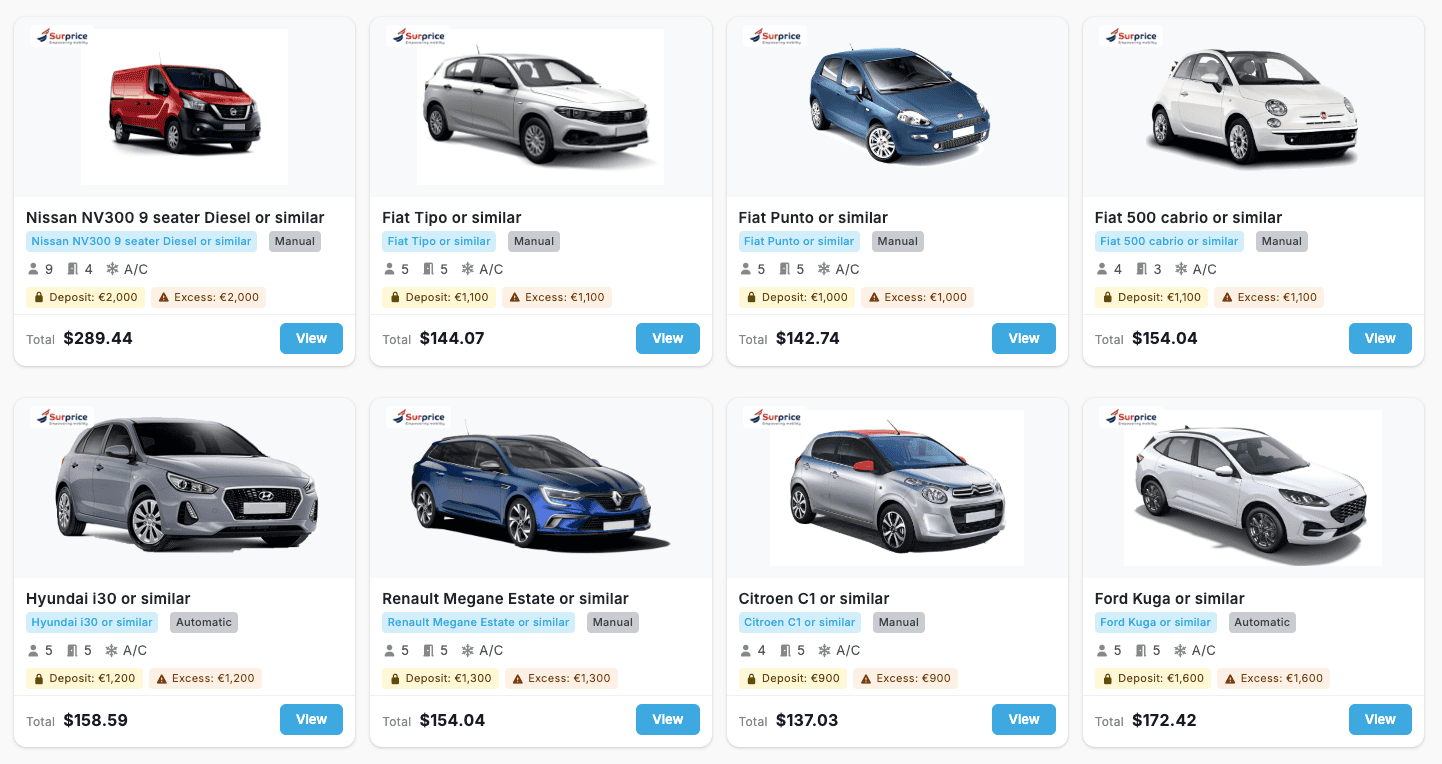 Tourmie x Surprice Car Rentals